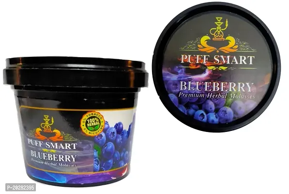 PUFF SMART Premium Herbal Flavor Blueberry 100G (Pack of 1) (100% Nicotine and Tobacco Free)