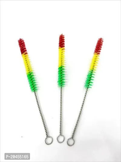 PUFF SMART Stainless Steel Smoking Pipe Bong Shooter Cleaner Pack of 3, Colorfull