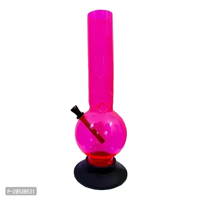 PUFF SMART Acrylic Bong 12 Inch (Waterpipe) Color - Pink