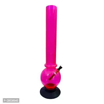 PUFF SMART Acrylic Bong 16 Inch (Waterpipe) Color - Red