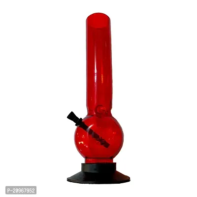PUFF SMART Acrylic Bong 12 Inch (Waterpipe) Color - Red