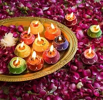 PUFF SMART Diwali Diyas|Traditional Handmade Terracotta Clay Diya| Patili Mitki Deepak Decorate for Diwali|Diya for Puja|Diwali Home Decoration Diya (Set of 10, Multicolour)-thumb4