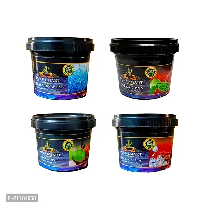 PUFF SMART Premium Herbal Flavor Brain-O-Freeze, Zafran Pan, Double Apple, Ice ColaCombo (Pack Of 4) (100% Nicotine and Tobacco Free)