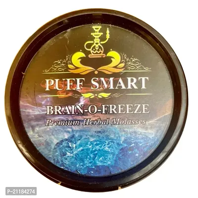 PUFF SMART Premium Herbal Flavor Brain-O-Freeze, Double Apple, Zafran Pan, Ex On The Beach 100G In Each Pack (Pack of 4) (100% Nicotine and Tobacco Free)-thumb2
