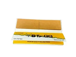 PUFF SMART Stagg Rolling Paper with Roach Book Smooth and High Quality 10 Booklet (32 Papers + Roaches) 1 BOX-thumb1