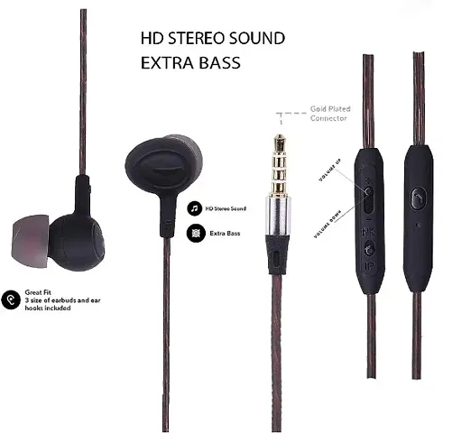 Stylish Univarsal Wire Earphones High Quality Bass MobileLayer