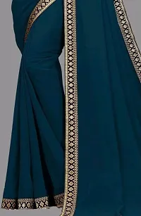 Solid/Plain, Embroidered Bollywood Georgette Saree-thumb3