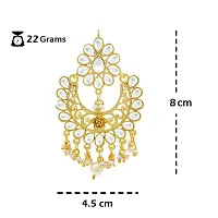 Shimmering Golden Alloy Chandbalis For Women And Girls-thumb1