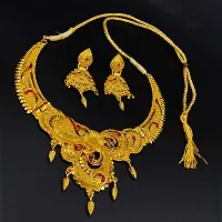 Stylish Fancy Designer Brass Jewellery Set For Women-thumb1
