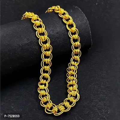 Stylish Fancy High Quality Indian Polished Gold Plated Brass Chain Gold Chain For Men
