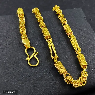 Stylish Fancy High Quality Indian Polished Gold Plated Brass Chain Gold Chain For Men-thumb5