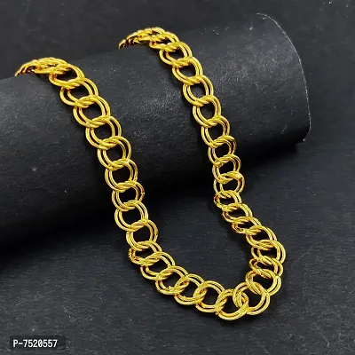 Stylish Fancy High Quality Indian Polished Gold Plated Brass Chain Gold Chain For Men-thumb0