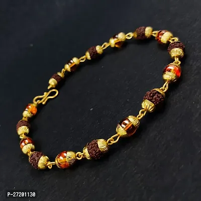 Alluring Multicoloured Wood Beads Bracelet For Men-thumb2