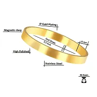 Alluring Golden Stainless Steel Kadas For Unisex-thumb2