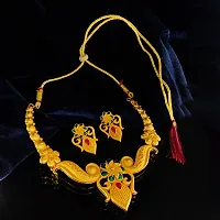 Stylish Fancy Designer Brass Jewellery Set For Women-thumb2