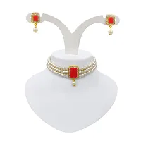 Stylish Fancy Designer Brass Jewellery Set For Women-thumb3