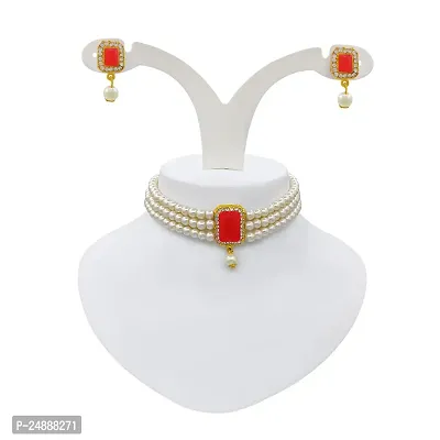 Stylish Fancy Designer Brass Jewellery Set For Women-thumb4