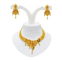 Stylish Fancy Designer Brass Jewellery Set For Women-thumb3