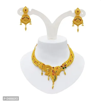 Stylish Fancy Designer Brass Jewellery Set For Women-thumb4