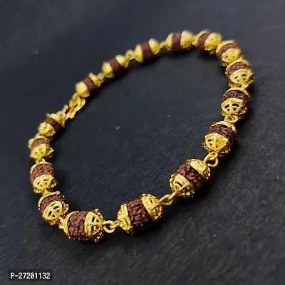 Alluring Multicoloured Wood Beads Bracelet For Men-thumb0
