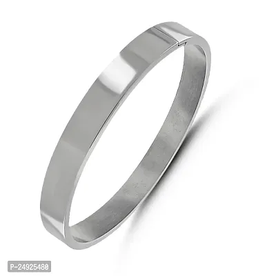 Alluring Silver Stainless Steel Kadas For Unisex-thumb4