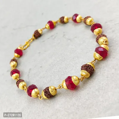 Alluring Multicoloured Wood Beads Bracelet For Men