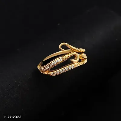 Cubic Zircon Rose Gold-Plated Octopus Ring for Girl And Women