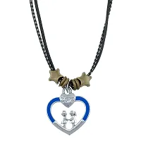 Heart with LOVE Letter Design Pendant with Chain for Boys/Girls/Friends-thumb2