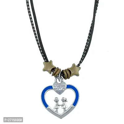 Heart with LOVE Letter Design Pendant with Chain for Boys/Girls/Friends-thumb3