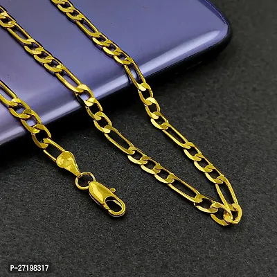 Gold Plated Stainless Steel Chain with Smooth Finish For Unisex