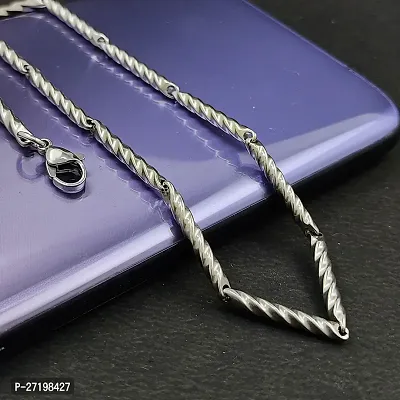 Silver Plated Chain For Men And Boys-thumb0
