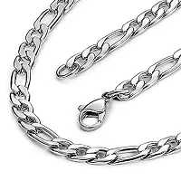 Stainless Steel Silver simple and Elegant Chain for Men  Women Chain for Unisex-thumb1