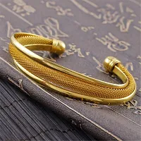 GiftNest Gold Plated Brass Designer Kada for Men-thumb1