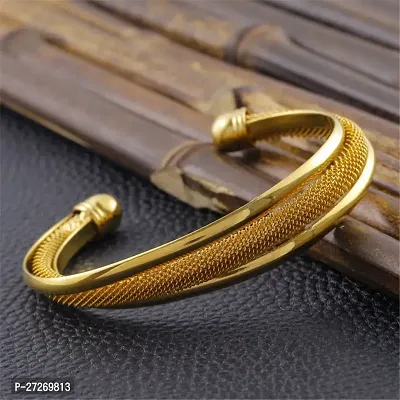 GiftNest Gold Plated Brass Designer Kada for Men-thumb3