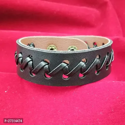 BR827 Cool Leather Bracelet for Men  Boys-thumb0