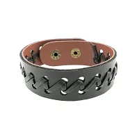 BR827 Cool Leather Bracelet for Men  Boys-thumb1