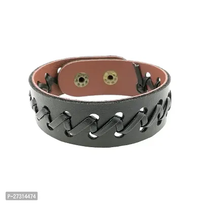 BR827 Cool Leather Bracelet for Men  Boys-thumb2