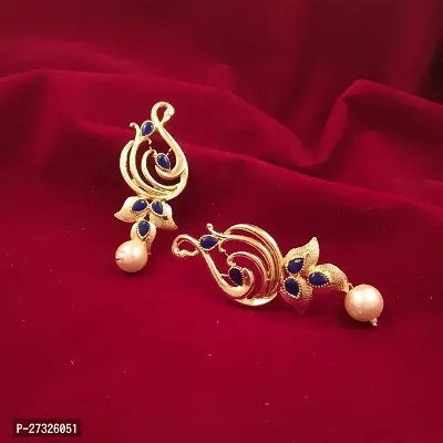Traditional Earrings Pearl Alloy Drops  Danglers-thumb0