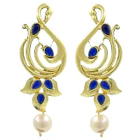 Traditional Earrings Pearl Alloy Drops  Danglers-thumb3