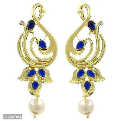 Traditional Earrings Pearl Alloy Drops  Danglers-thumb5