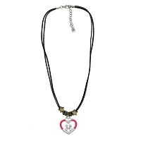 Heart with LOVE Letter Design Pendant with Chain-thumb1