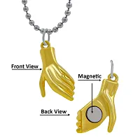 Couple gold silver hand shape valentine day pendant for girls and boys-thumb1