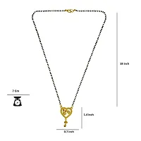 Trandy Gold Plated American Diamond Pendant Mangalsutra Jewellery-thumb1