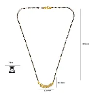 Trandy Gold Plated American Diamond Pendant Mangalsutra Jewellery-thumb1