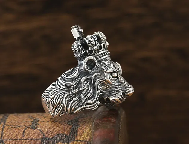 Color King Lion Ring for Men