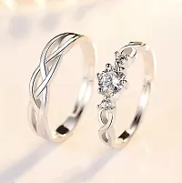 Couple Rings Stainless Steel Ring Set-thumb1