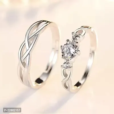 Couple Rings Stainless Steel Ring Set-thumb2