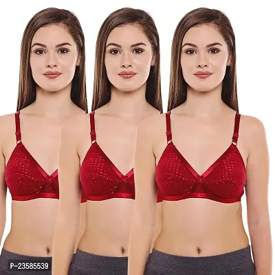 Stylish Fancy Spandex Non Padded Bras For Women Pack Of 3