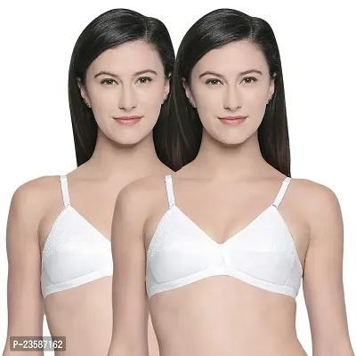 Stylish Fancy Cotton Padded Bras For Women Pack Of 2-thumb0