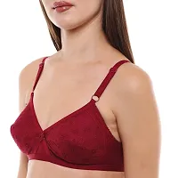 Stylish Fancy Cotton Non Padded Bras For Women Pack Of 3-thumb3